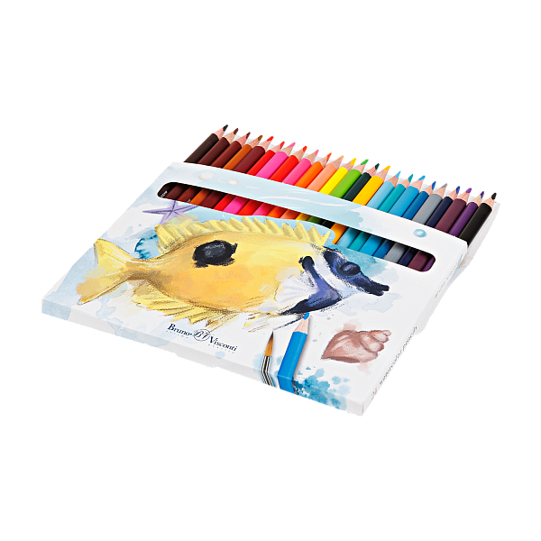 Карандаши 24 цв. акварельные "DREAM WORLD"