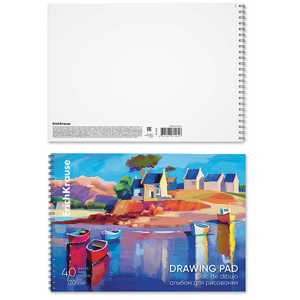 Альбом д/рис. 40 л. на спирали с пластиковой обложкой ErichKrause Art Spirit