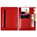 Картодержатель-органайзер арт./50 САРИФ КРАСНЫЙ (150х111 мм, двусторонний, 2 осн. отделения, 4 прорезных кармана, на обороте-карман на молнии с перфорацией, инд. ПЭТ-упак.)