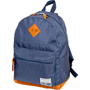 Рюкзак подростковый "deVENTE. Deerskin. Navy Blue" 40x30x14 см, 1 отделение на молнии, 1 передний ка