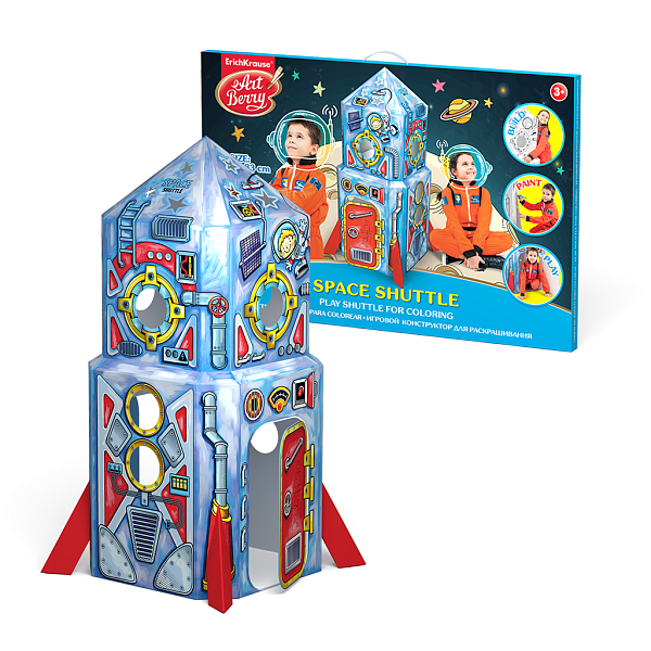 Игровой конструктор для раскрашивания Artberry/Space Shuttle/больш/карт. короб.