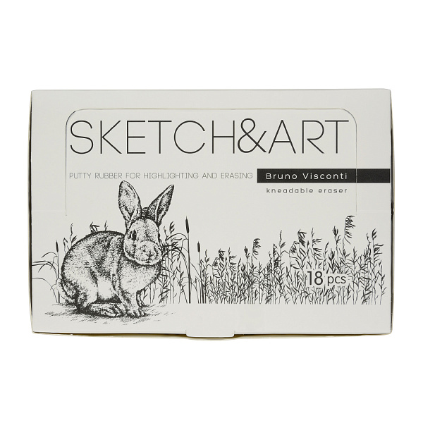 Ластик-клячка "Sketch&Art" в пластиковой коробочке