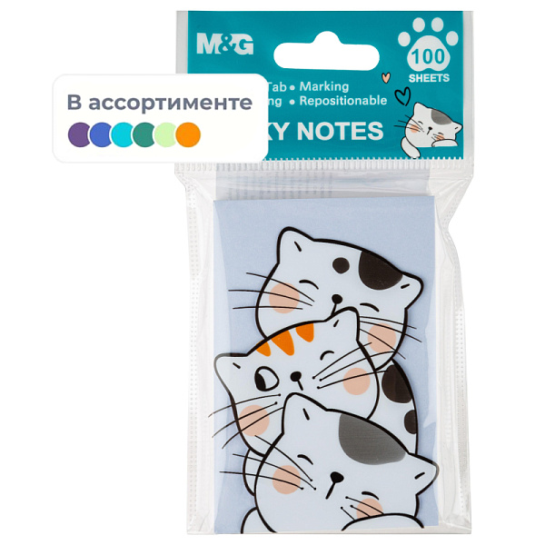 Бумага на л/п  76*51 100л. M&G So Many Cats, в ассорт