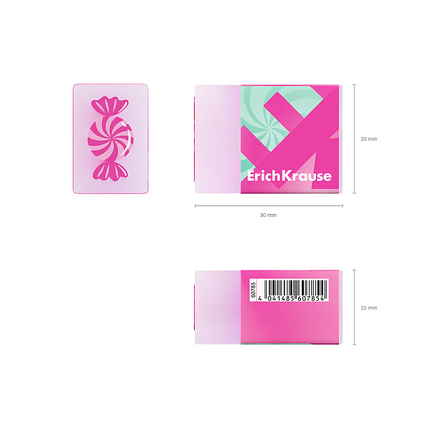 Ластик ErichKrause Candy (в коробке )