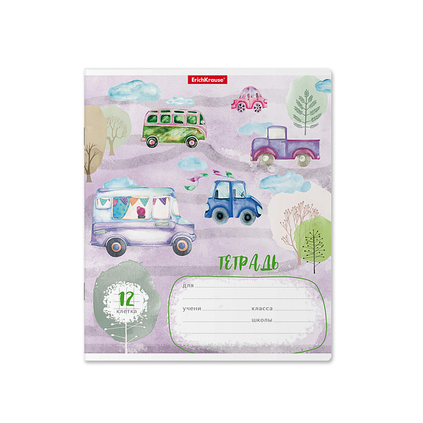 Тетрадь 12 л. кл. "Автопарк" ErichKrause® 