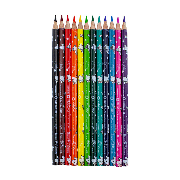 Карандаши 12 цв. "KidsColor", 6 видов