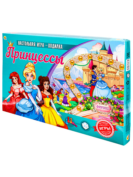 Игра настольная (ходилка) "Рыжий кот" Принцессы" 
