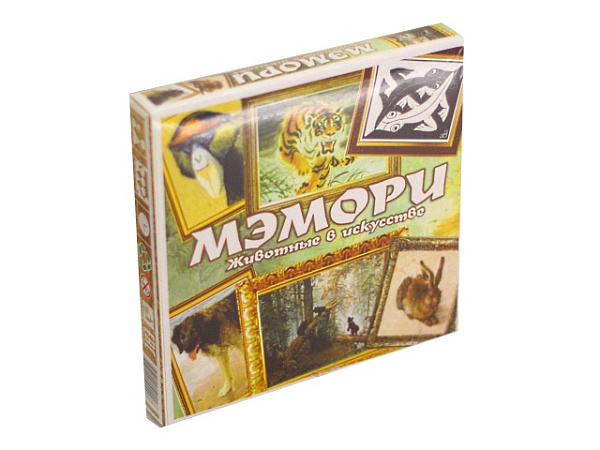 Игра карточная "Мэмори. Животные в искусстве"