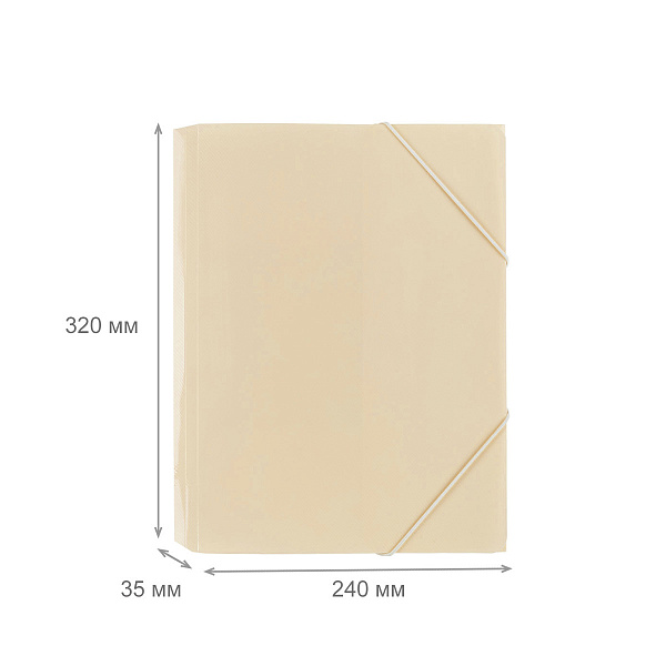 Папка на резинке А4 "Expert Complete" Trend Pastel "Pastel" 600 мкм 35 мм диагональ ванильный EC234430