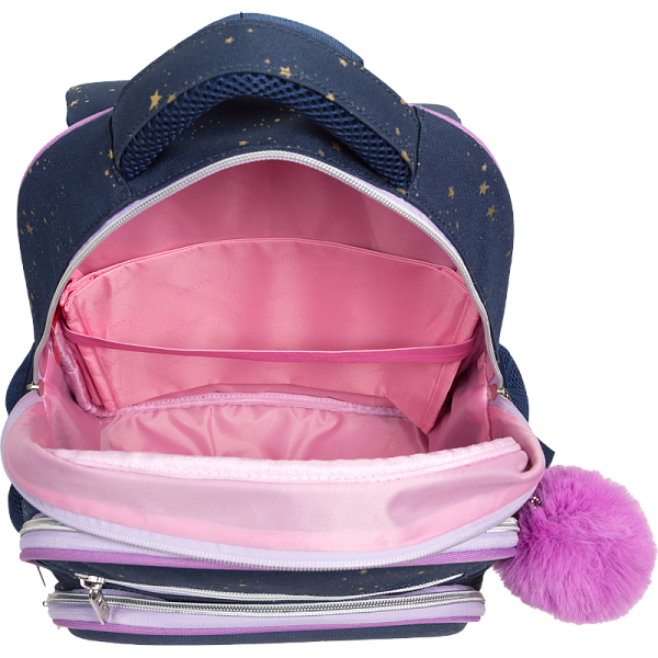 Рюкзак "deVENTE. Grade. Chiisana Hoshi" школьный жесткий 37x28x16 см (16 л) вес 700 г, 1 отд. на молнии с разделителями для учебников, 1 отделение с органайзером, 2 передних кармана, 2 боковых кармана сеткой на резинке, эргономичная формоустойчивая в