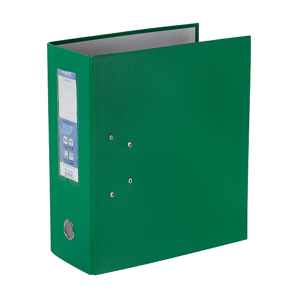 Папка-регистратор 125 мм "Expert Complete" Classic A4 PVC арочный механ. лён зеленый 251542