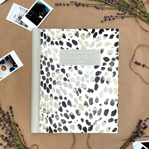 Фотоальбом магнитный на 10 магнитных листов 23х28 см, внутр. спираль "animal print" Шкурки 2