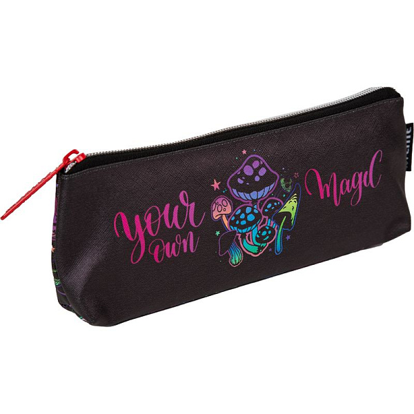 Пенал "deVENTE. Magic Mushroom" 21x8x3,5 см, треугольный для 45 пр. на молнии, искусственная кожа до -40C с антивандальной фактурой, с подкладом