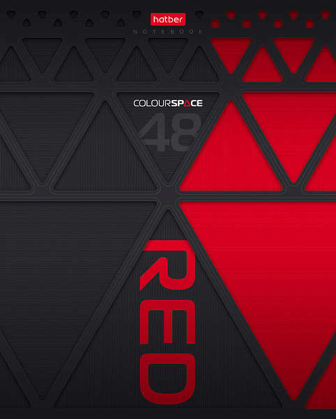 Тетрадь 48 л. кл. "ColorSpace" выб лак 5 диз.в блоке скругл.углы