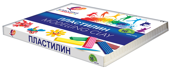 Пластилин 16 цв. Луч "Классика"