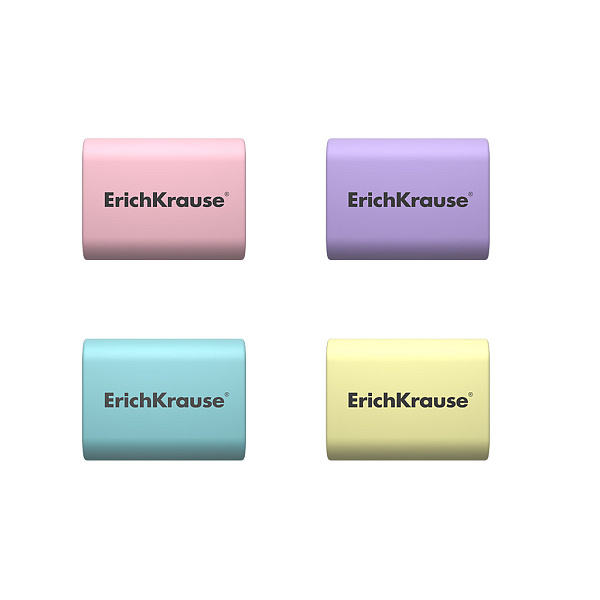 Ластик ErichKrause Sponge Pastel (в коробке )