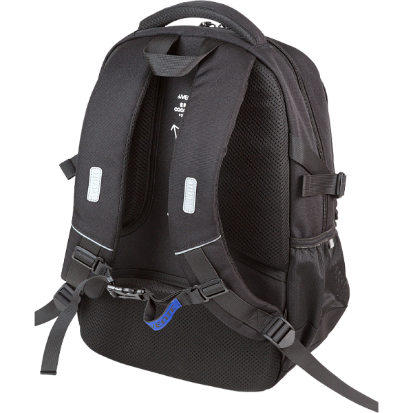 Рюкзак "deVENTE. Moving Forward. Electric" подростковый 44x30x20 см (19 л) 700 г, плотный износостойкий полиэстер с водоотталкивающей пропиткой, 2 отделения на молнии, одно с уплотненным отделением для ноутбука до 15 дюймов и книг и карманом для учеб