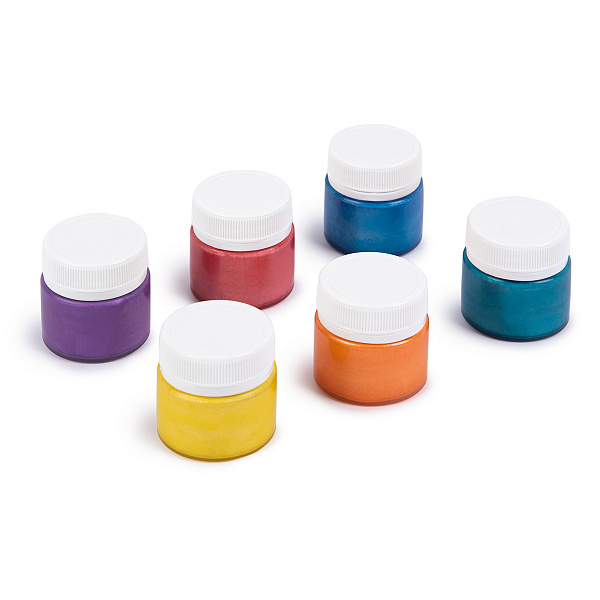 Гуашь 6 цветов по 20 мл.  "Играй" перламутровые цвета