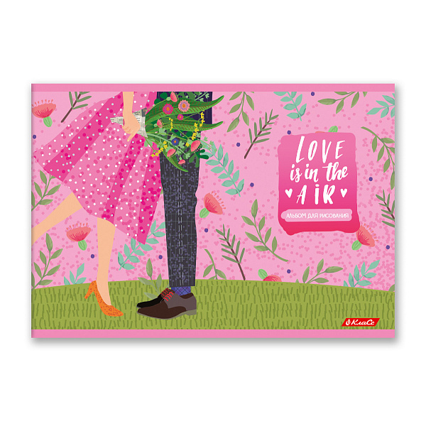 Альбом д/рис. 48 л. "Время любви" 100 г/м2 A4 29 х 20.5 см на скобе 000264  "Светоч" 