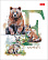 Тетрадь 96 листов в клетку "Из жизни дикой природы" 65г/кв.м на скобе мат.ламин. 