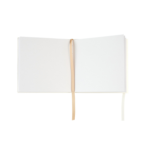 Скетчбук Sketchmarker Graphic&Ink, два в одном, мягкая обложка белая/бежевая, 12x12 см, 140г/м2, 60 л., бумага кремовая/ 200г/м2, 40 листов, бумага белая