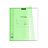 Тетрадь 12 листов в клетку пластиковая обложка ErichKrause Классика CoverPrо Neon fizzy, зеленый, А5+, на скобе 