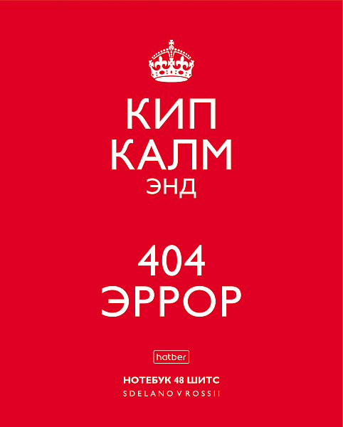 Тетрадь 48 л. кл. "Кип калм"  Выпуск №2 65г/кв.м 5 диз.в блоке скругл.углы