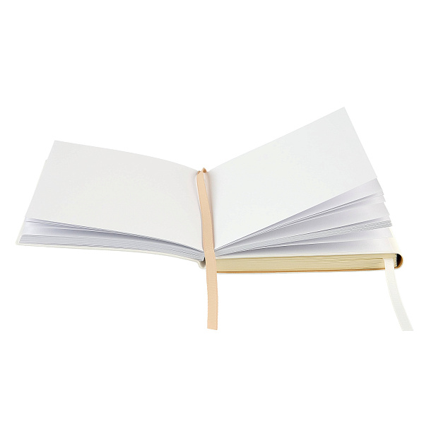 Скетчбук Sketchmarker Graphic&Ink, два в одном, мягкая обложка белая/бежевая, 12x12 см, 140г/м2, 60 л., бумага кремовая/ 200г/м2, 40 листов, бумага белая