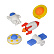 Ластик "HappyGraphix. Космос", 5 видов 