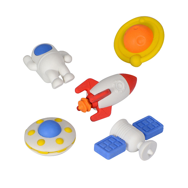 Ластик "HappyGraphix. Космос", 5 видов 