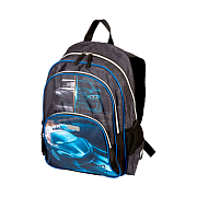 Рюкзак школьный "deVENTE. Basic. Speed Car" 38x32x18 см, вес 600 г, 1 отделение на молнии с карманом для учебников, 2 передних кармана на молнии и 2 боковых, уплотненные лямки и формованная спинка, светоотражающие вставки