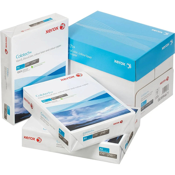 Бумага для цв.лазер.печ. Xerox Colotech + ( A4, 250 г/кв.м, 250)