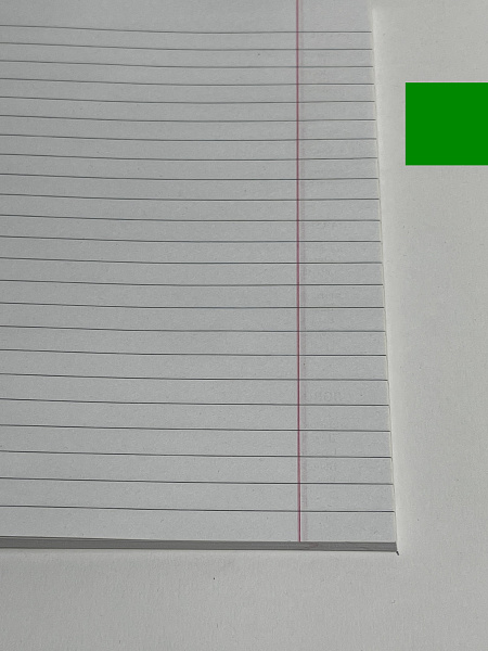 Тетрадь 48 листов, линейка, обложка мелованный картон, блок №2, зеленая