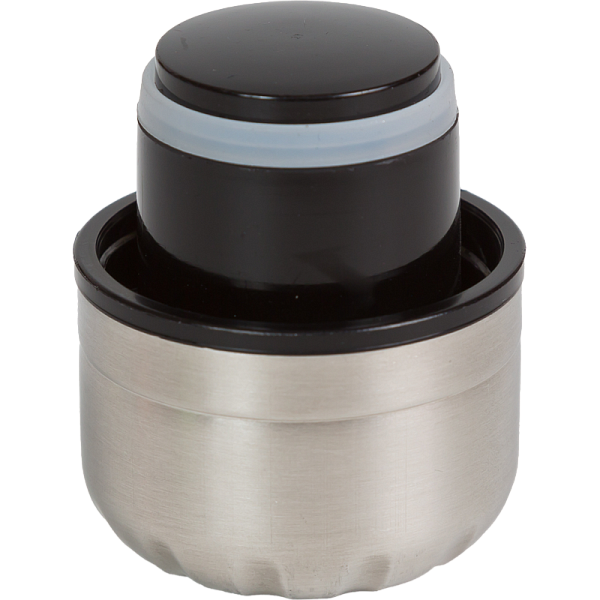 Бутылка-термос "deVENTE. Black Style" матовая черная, 500 мл, 26,3x7,6x7,6 см, 8-12 часов, нержавеющая сталь, с герметичной крышкой-пробкой, 