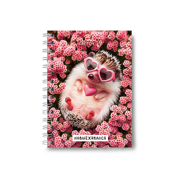 Записная книжка A6 120 л. кл. на гребне "Мои правила" 01182  "Светоч"