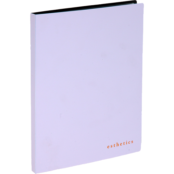 Папка 20ф А5 "deVENTE. Esthetics" полипропилен 700 мкм, лавандово-пепельная, фактура "soft-touch" вкладыши 30 мкм, внутренний карман 160 мкм, индивидуальная упаковка, 