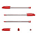 Ручка шариковая ErichKrause U-108 Stick Classic 1.0, Ultra Glide Technology, цвет чернил красный (в коробке по 12 шт.)
