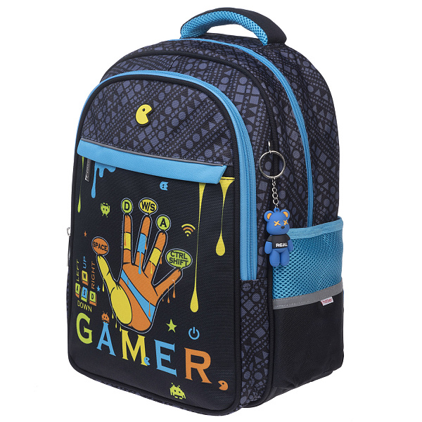 Рюкзак Hatber LIGHT -Old gamer- 38х29х14,5см полиэстер нагрудная стяжка светоотраж. 2 отделения 3 кармана