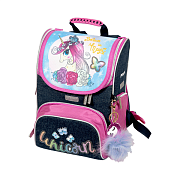 Ранец "deVENTE. Mini. Unicorn" школьный жесткий 35x26x20 см, вес 800 г, эргономичная вентилируем