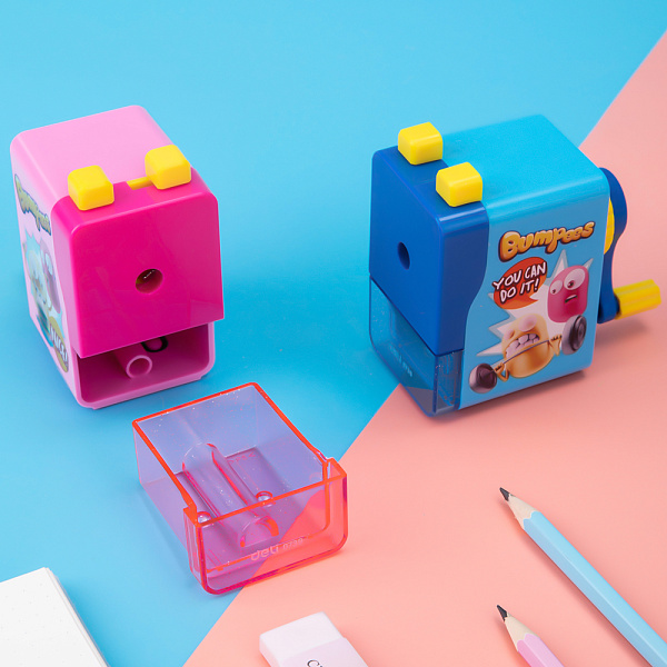 Точилка д/каранд. механическая Deli  1 отв. 8мм пластик ассорти