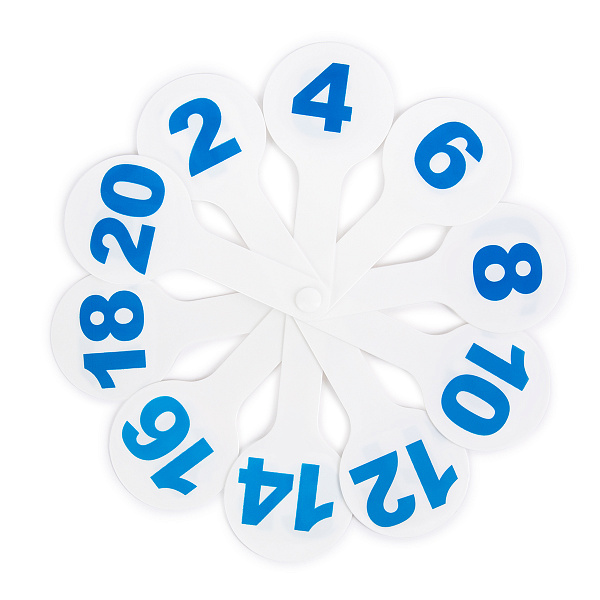 "Лео"   "Учись"   Веер-касса. Цифры от 1 до 20    .