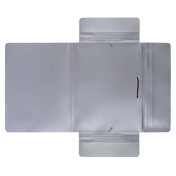 Папка на резинке А4 "Expert Complete" PRISMA 600 мкм 35 мм эффект 3D серебряный EC210400029