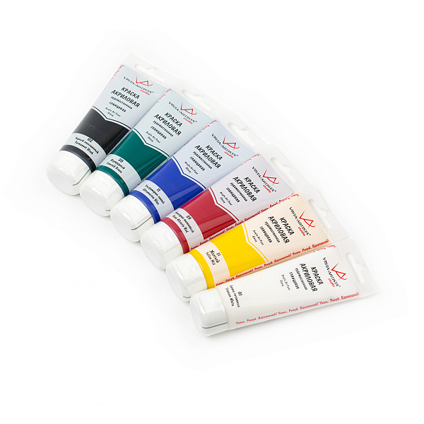 Акрил 6 цв. 75 мл. "VISTA-ARTISTA" Studio набор  глянцевые