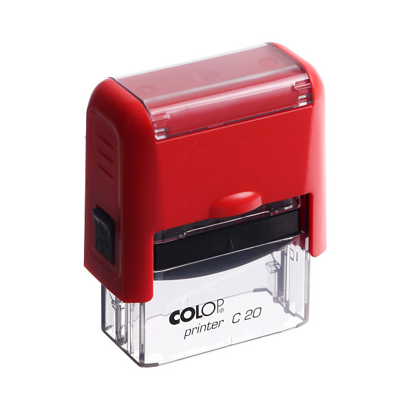 Оснастка для штампа автоматическая пластик PRINTER С 20 red, 14х38 мм, корпус красный
