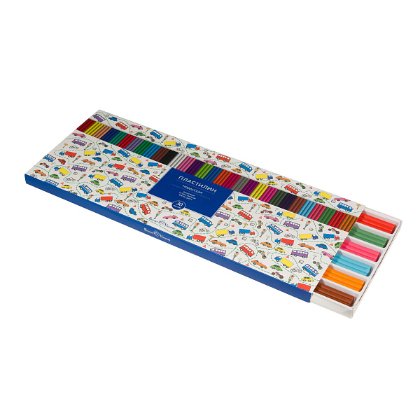 ПЛАСТИЛИН ВОСКОВОЙ "Happycolor", 30 ЦВ., 620 Г. В КОРОБКЕ-ПЕНАЛЕ С РАЗДЕЛИТЕЛЕМ (10013160/090419/0097358,ТАИЛАНД)