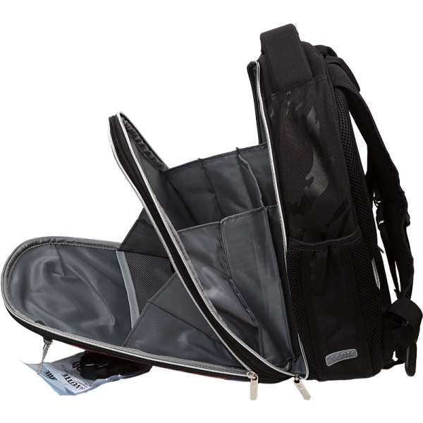 Рюкзак школьный "deVENTE. Choice Lite. Speed Zone" жесткий 38x29x17 см (17 л) вес 800 г, 1 отд. на молнии с разделителями для учебников, 1 отделение с органайзером, 2 боковых кармана сеткой на резинке, эргономичная формоустойчивая вентилируемая спинк