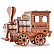 Конструктор деревянный Uniwood Паровоз, 
