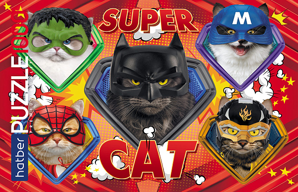 Пазлы 1000 эл. А2 680х480мм "Supercat" "Premium" 