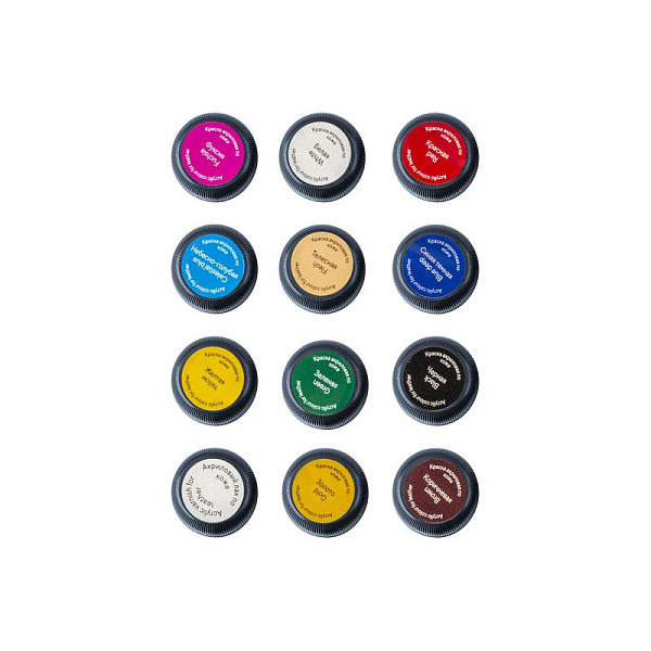 Набор акрил кожа 11+1 шт х20 мл Декола картон