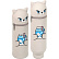Пенал "deVENTE. Cat and Milk" 21(18)x6x6 см, фигурный, силиконовый, на молнии, серый